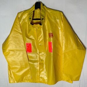 Ranger Tough Yellow Flame Resistant Rain Jacket with Reflective Patches XL
